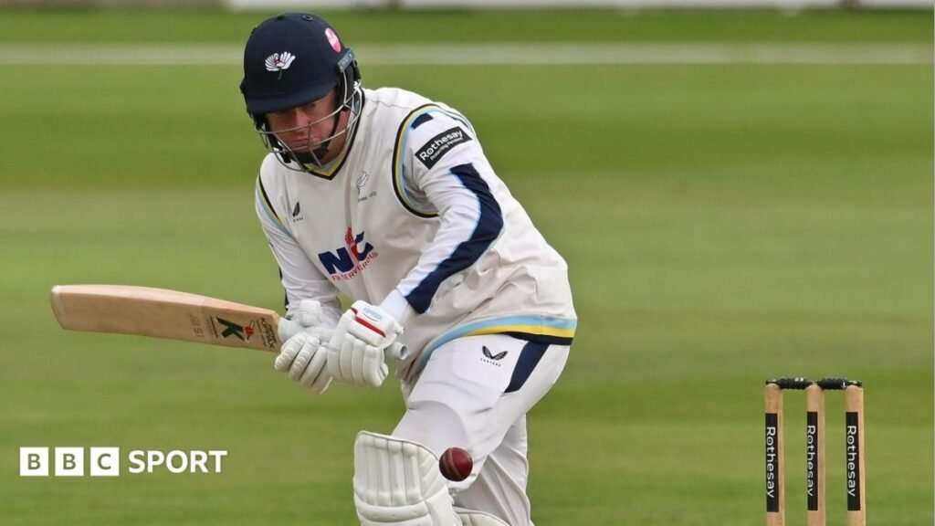 County Championship: Yorkshire beat Nottinghamshire in final game of season Jonny Bairstow batting during Yorkshire's County Championship match against Nottinghamshire.